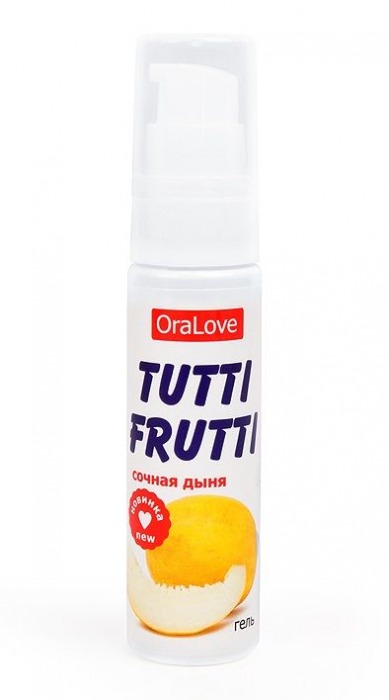 Гель-смазка Tutti-frutti со вкусом сочной дыни - 30 гр. - Биоритм - купить с доставкой в Бердске