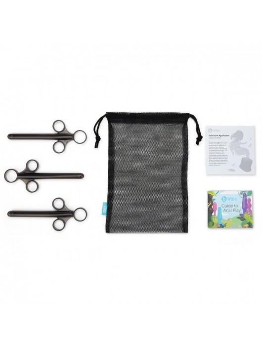 Набор из 3 черных шприцев для лубриканта - b-Vibe - купить с доставкой в Бердске