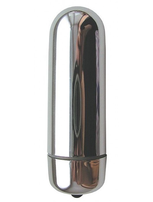 Серебристая гладкая пуля с вибрацией - 6,4 см. - Erowoman-Eroman