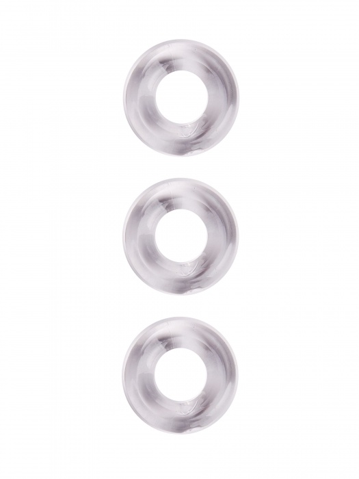 Набор из 3 гладких прозрачных эрекционных колец - Erowoman-Eroman - в Бердске купить с доставкой