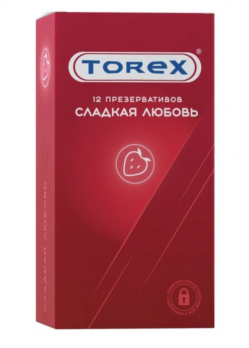 Презервативы Torex  Сладкая любовь  с ароматом клубники - 12 шт. - Torex - купить с доставкой в Бердске