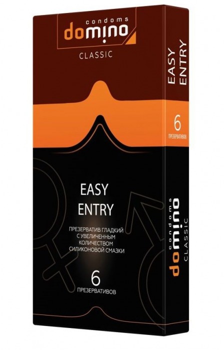 Презервативы с увеличенным количеством смазки DOMINO Easy Entry - 6 шт. - Domino - купить с доставкой в Бердске