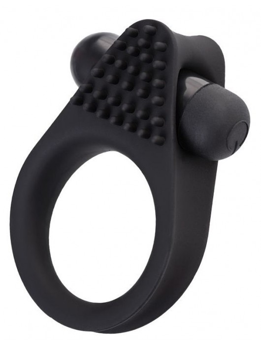 Черное эрекционное виброкольцо Brid с шипиками - A-toys - в Бердске купить с доставкой