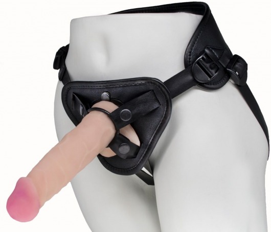 Пояс харнесс BEST UNI strap с 2 сменными насадками - 18,5 и 16 см. - LOVETOY (А-Полимер) - купить с доставкой в Бердске