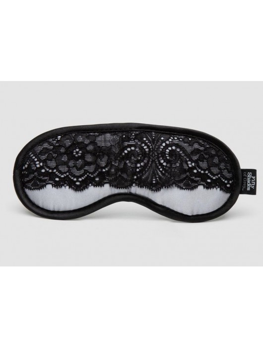 Атласная маска с кружевом Play Nice - Fifty Shades of Grey - купить с доставкой в Бердске