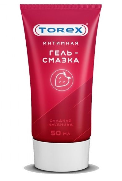 Смазка на водной основе TOREX  Сладкая клубника  - 50 мл. - Torex - купить с доставкой в Бердске