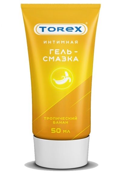Смазка на водной основе TOREX  Тропический банан  - 50 мл. - Torex - купить с доставкой в Бердске