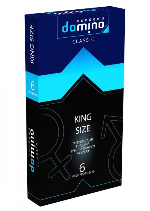 Презервативы увеличенного размера DOMINO Classic King size - 6 шт. - Domino - купить с доставкой в Бердске