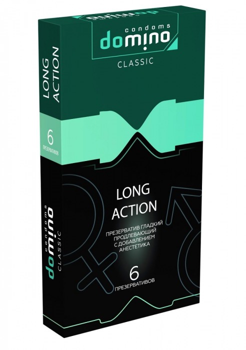 Презервативы с пролонгирующим эффектом DOMINO Classic Long action - 6 шт. - Domino - купить с доставкой в Бердске