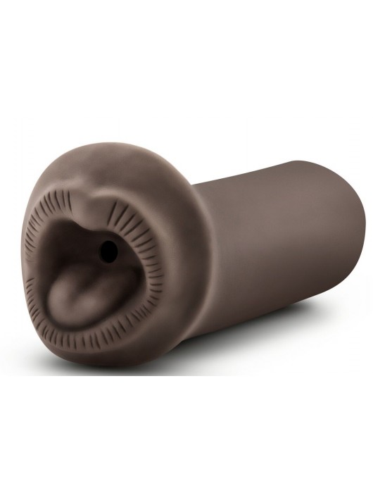 Коричневый мастурбатор-ротик Naughty Nicole - Blush Novelties - в Бердске купить с доставкой