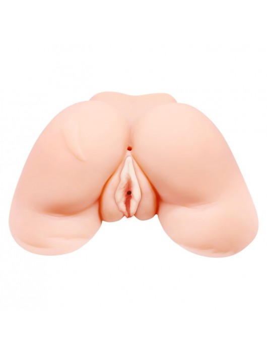 Телесная вибровагина Julie с 2 рабочими отверстиями - Baile - в Бердске купить с доставкой