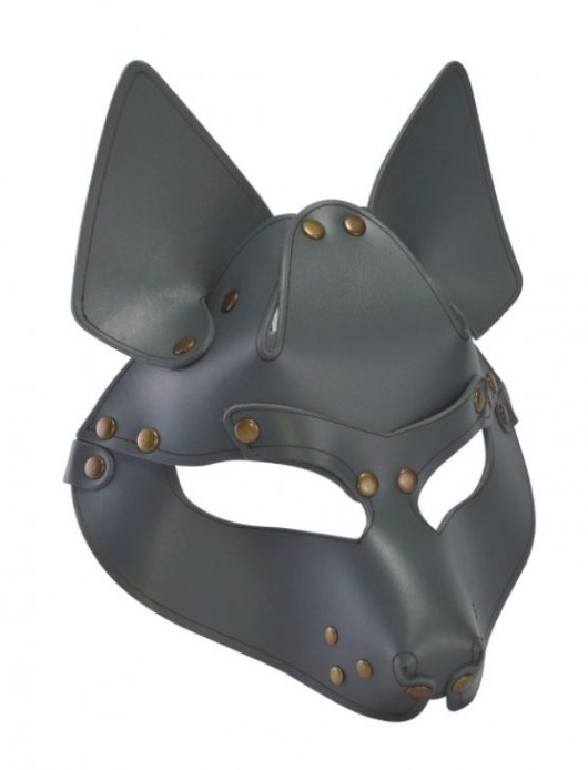 Серая маска Wolf с клепками - Sitabella - купить с доставкой в Бердске