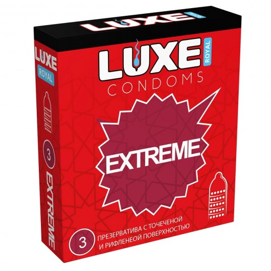Текстурированные презервативы LUXE Royal Extreme - 3 шт. - Luxe - купить с доставкой в Бердске