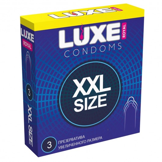 Презервативы увеличенного размера LUXE Royal XXL Size - 3 шт. - Luxe - купить с доставкой в Бердске