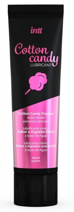 Интимный гель на водной основе Cotton Candy Lubricant - 100 мл. - INTT - купить с доставкой в Бердске