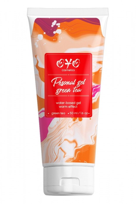 Интимная смазка на водной основе с согревающим эффектом OYO Personal Gel Green Tea - 50 мл. - OYO - купить с доставкой в Бердске