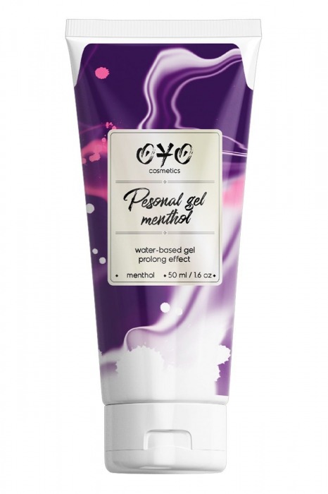 Интимная смазка на водной основе с пролонгирующим эффектом OYO Personal Gel Menthol - 50 мл. - OYO - купить с доставкой в Бердске