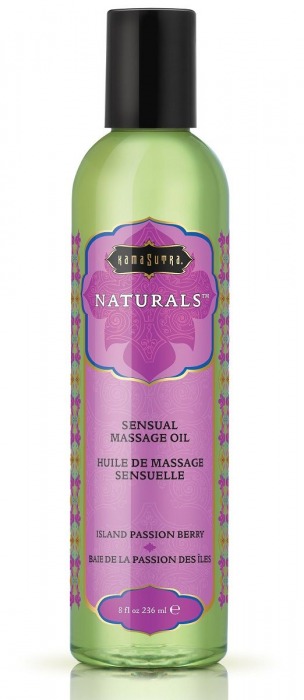 Массажное масло Naturals Island Passion Berry с ароматом тропических фруктов - 236 мл. - Kama Sutra - купить с доставкой в Бердске