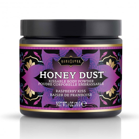 Пудра для тела Honey Dust Body Powder с ароматом малины - 170 гр. - Kama Sutra - купить с доставкой в Бердске