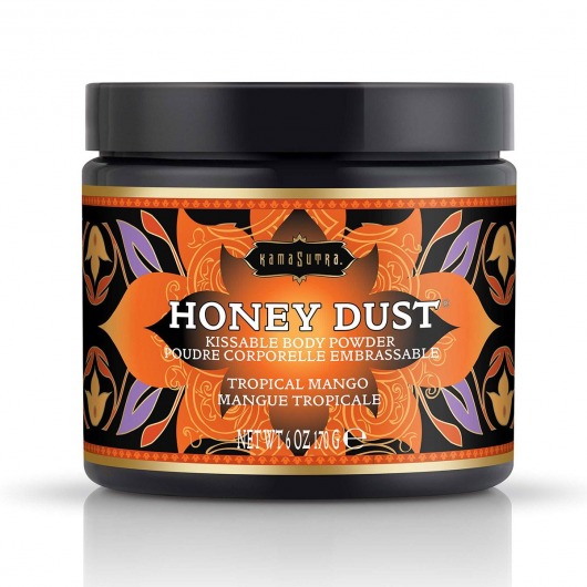 Пудра для тела Honey Dust Body Powder с ароматом манго - 170 гр. - Kama Sutra - купить с доставкой в Бердске