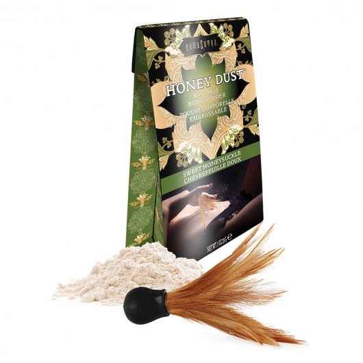 Пудра для тела Honey Dust Body Powder с ароматом жимолости - 28 гр. - Kama Sutra - купить с доставкой в Бердске