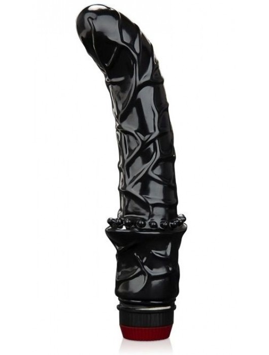 Черный вибромассажер простаты 6  Premium Prostate Massager - BlueLine - в Бердске купить с доставкой