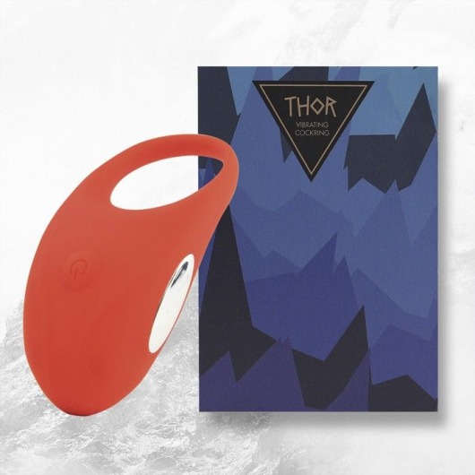 Красное кольцо с вибрацией Thor Cockring - FeelzToys - в Бердске купить с доставкой