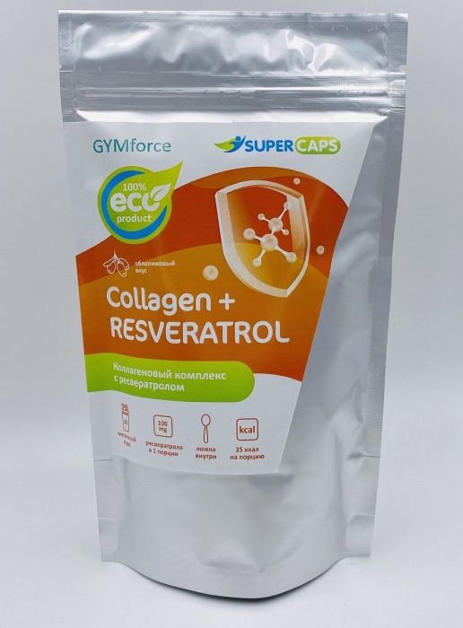 Натуральный коллаген с ресвератролом GYMforce Collagen+ - 150 гр. - SuperCaps - купить с доставкой в Бердске