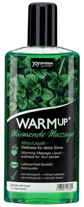 Массажное масло WARMup Mint с ароматом мяты - 150 мл. - Joy Division - купить с доставкой в Бердске