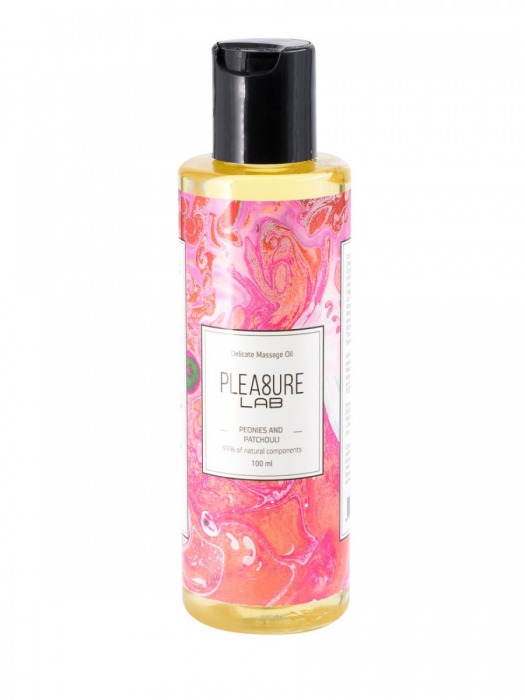 Массажное масло Pleasure Lab Delicate с ароматом пиона и пачули - 100 мл. - Pleasure Lab - купить с доставкой в Бердске