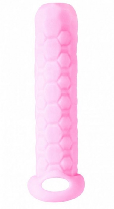 Розовый фаллоудлинитель Homme Long - 13,5 см. - Lola Games - в Бердске купить с доставкой