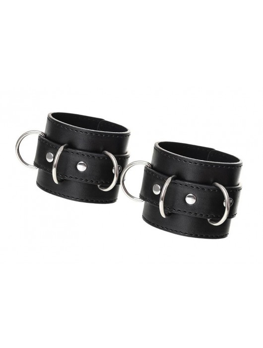 Черные наручники Anonymo на сцепке - ToyFa - купить с доставкой в Бердске