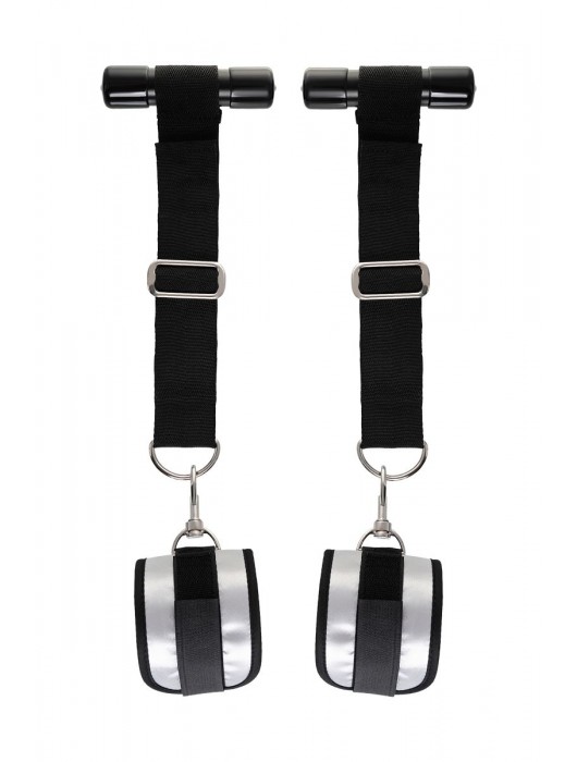 Черно-серебристые фиксаторы для рук на дверь Anonymo - ToyFa - купить с доставкой в Бердске