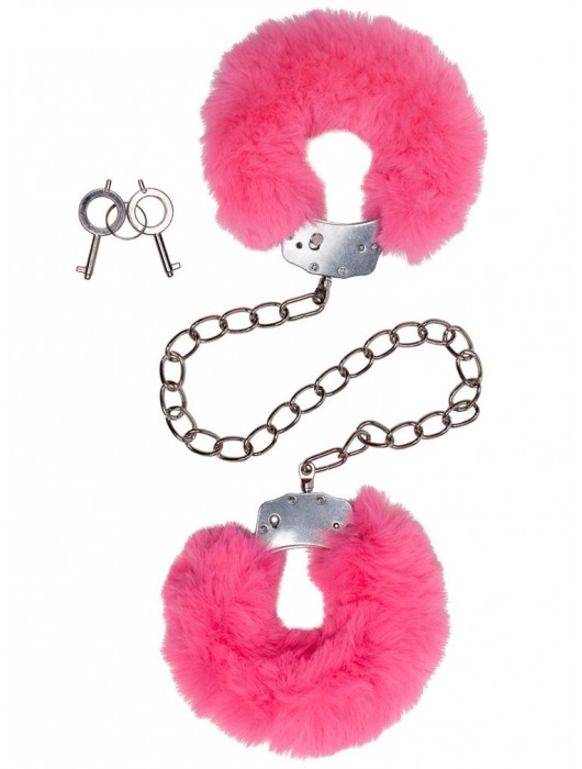 Металлические оковы с розовым мехом - Le Frivole - купить с доставкой в Бердске