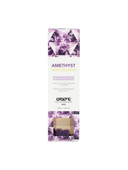Органическое массажное масло AMETHYST SWEET ALMOND - 100 мл. - Exsens - купить с доставкой в Бердске
