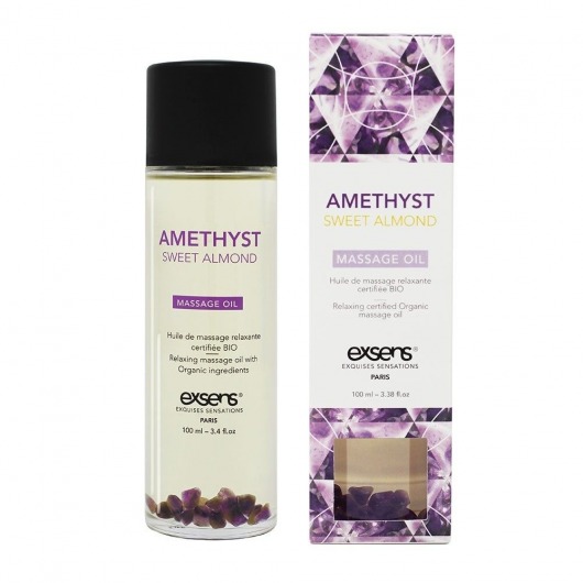 Органическое массажное масло AMETHYST SWEET ALMOND - 100 мл. - Exsens - купить с доставкой в Бердске