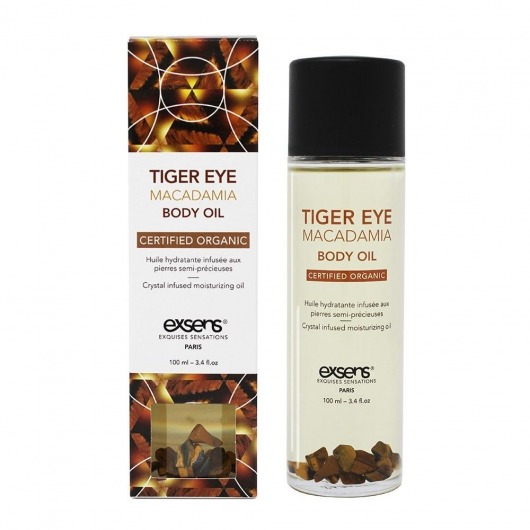 Органическое массажное масло TIGER EYE MACADAMIA - 100 мл. - Exsens - купить с доставкой в Бердске