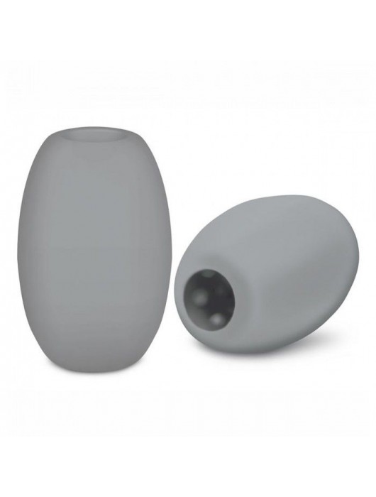 Серый двусторонний мастурбатор MINI BUBBLE - Zolo - в Бердске купить с доставкой