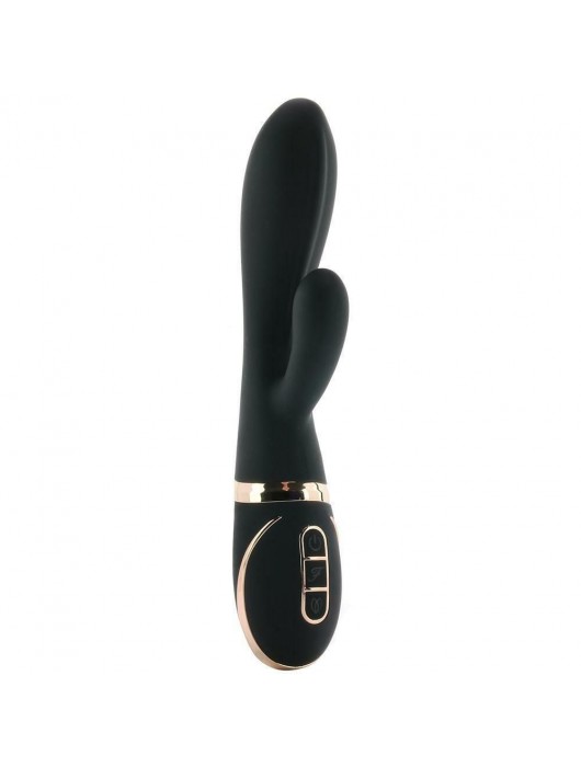 Черный вибратор-кролик Dual Stim Rabbit Vibrator - Fredericks Of Hollywood