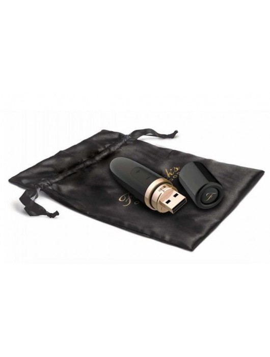 Черный перезаряжаемый вибростимулятор Lipstick Vibe - Fredericks Of Hollywood