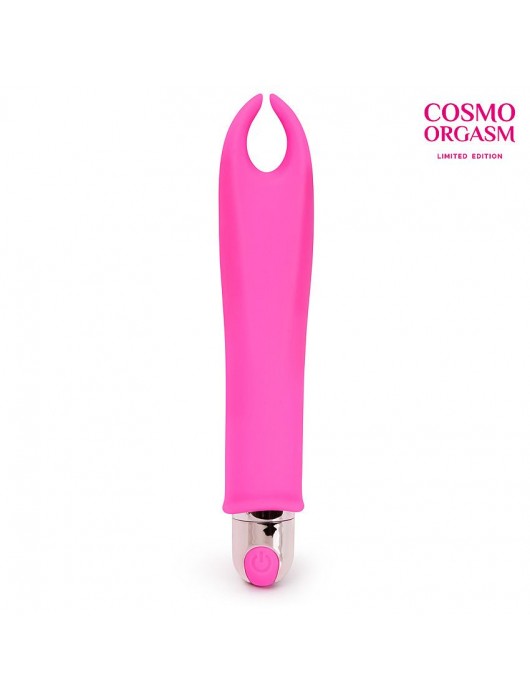 Розовый мини-вибратор для стимуляции эрогенных зон - 15,5 см. - Cosmo