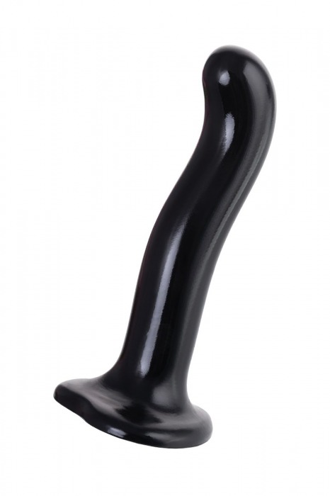 Черный стимулятор для пар P G-Spot Dildo Size M - 18 см. - Strap-on-me - в Бердске купить с доставкой