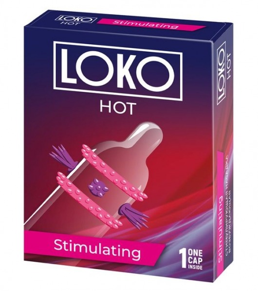 Стимулирующая насадка на пенис LOKO HOT с возбуждающим эффектом - Sitabella - в Бердске купить с доставкой