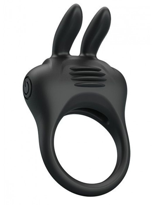 Черное эрекционное кольцо с вибрацией Davion - Baile - в Бердске купить с доставкой