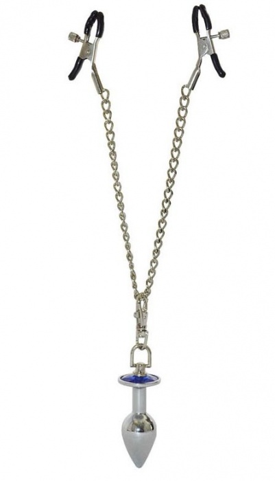 Зажимы для сосков с анальной пробкой - Sitabella - купить с доставкой в Бердске