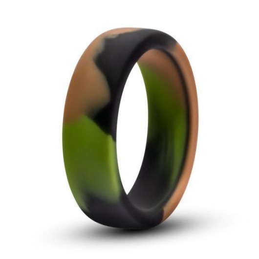 Эрекционное кольцо камуфляжной расцветки Silicone Camo Cock Ring - Blush Novelties - в Бердске купить с доставкой