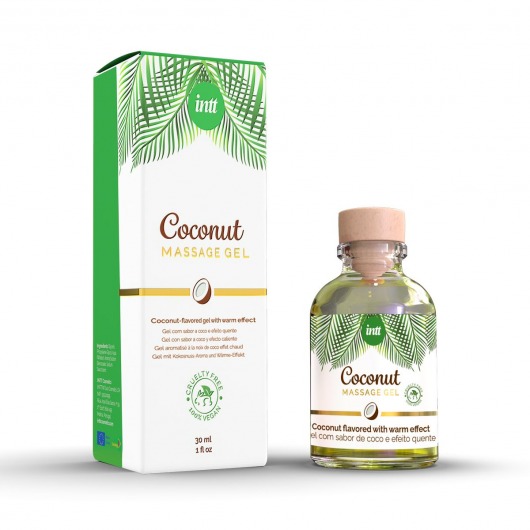 Массажный гель с ароматом кокоса Coconut - 30 мл. - INTT - купить с доставкой в Бердске