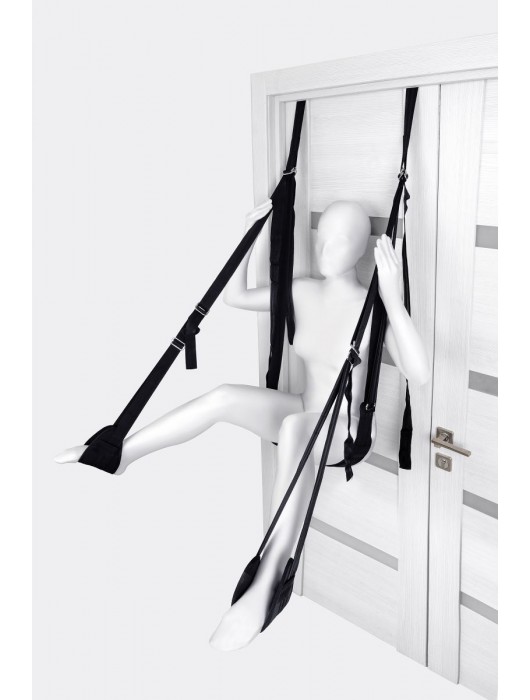 Черные секс-качели на дверь Anonymo №0505 - ToyFa - купить с доставкой в Бердске