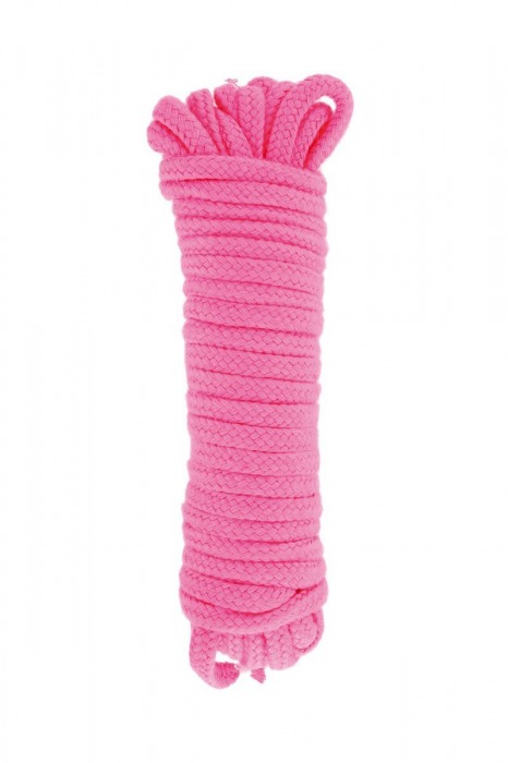 Розовая веревка для связывания Sweet Caress Rope - 10 метров - Sweet Caress - купить с доставкой в Бердске