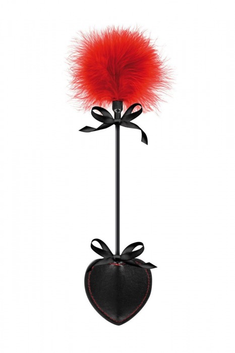 Стек с пуховкой Sweet Caress Feather Whip - 44 см. - Sweet Caress - купить с доставкой в Бердске